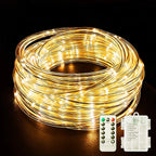 Luzes de Corda LED com Controle Remoto - A Pilha, 8 Modos