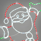 Papai Noel em LED Neon 1,50 m – 411 LEDs Coloridos com Efeito Pisca