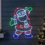 Papai Noel em LED Neon 1,50 m – 411 LEDs Coloridos com Efeito Pisca