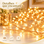 Pisca Fio de Fada Cluster 400 LEDs 4m com Efeito Strobo - 3 Cores