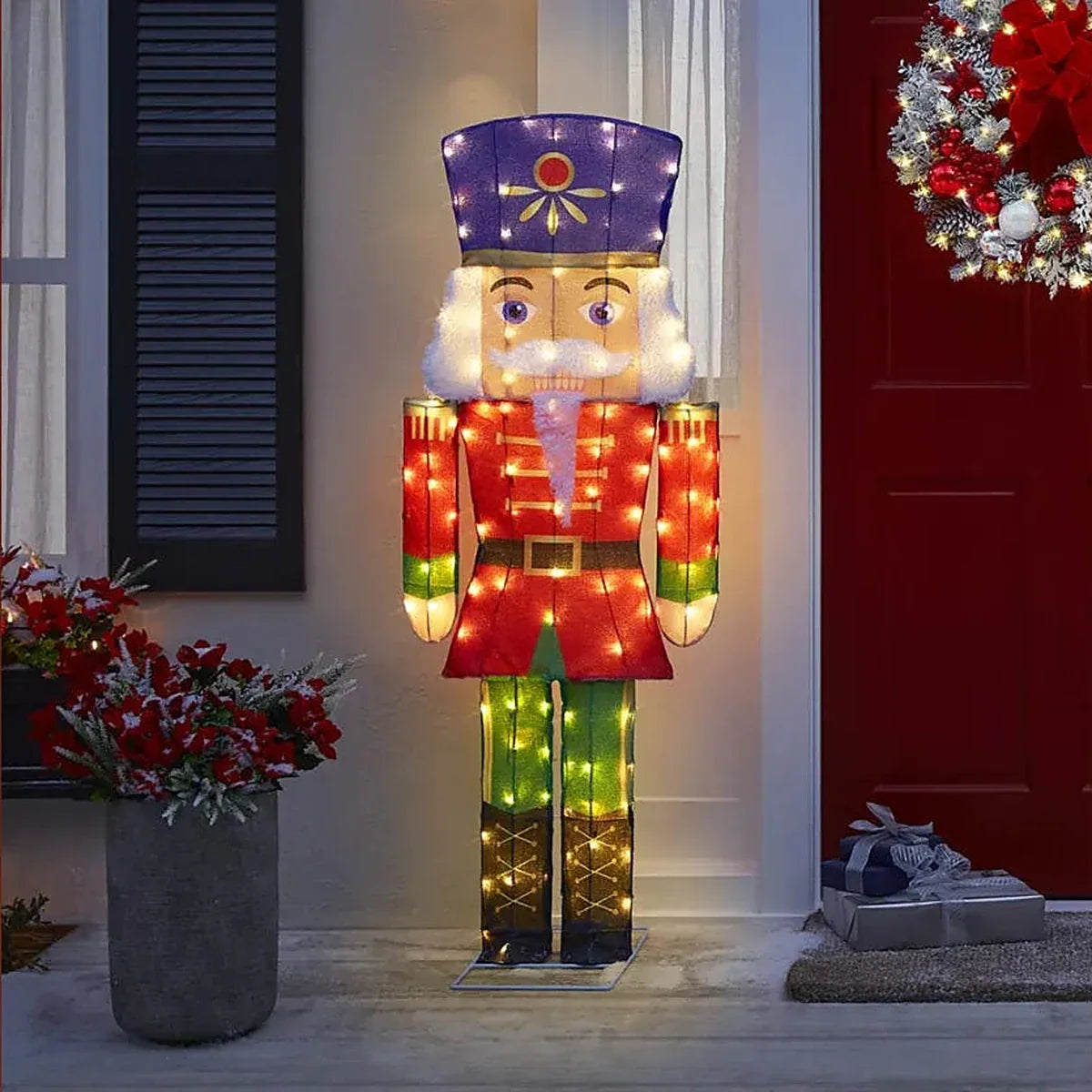 Quebra-Nozes Cintilante Iluminado 1,52 m – Kit com 1, 2 ou 4