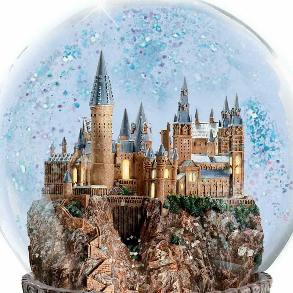 Globo de Neve musical harry com Trem Giratório