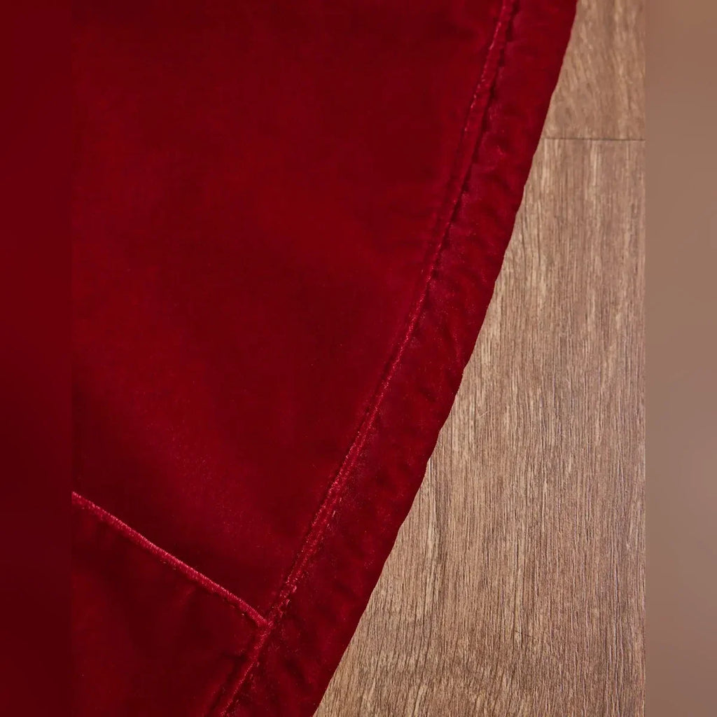 Saia para Árvore de Natal em Veludo Vermelho