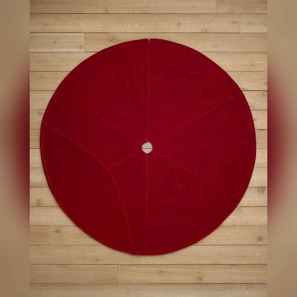 Saia para Árvore de Natal em Veludo Vermelho